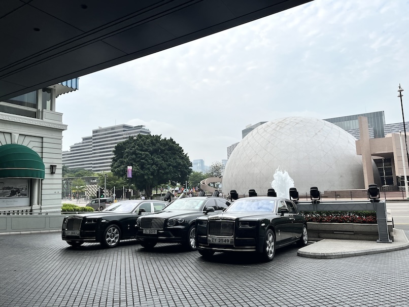 ペニンシュラ香港の外観：ロールスロイス