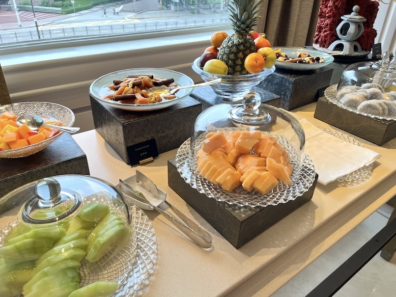 ペニンシュラ香港の朝食：ビュッフェ（フルーツ）