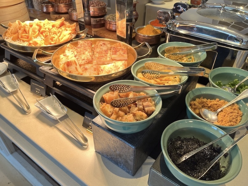 ペニンシュラ香港の朝食：ビュッフェ（薬味）