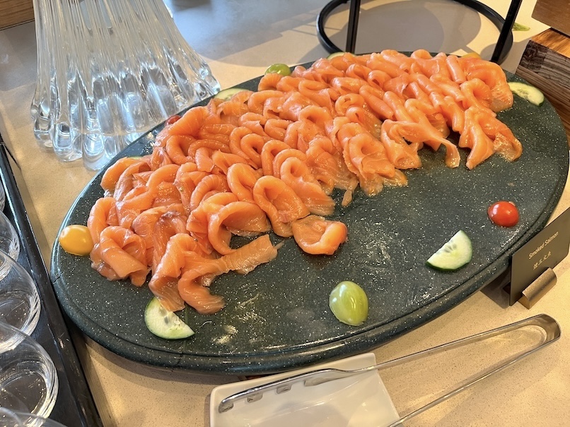 ペニンシュラ香港の朝食：ビュッフェ（サーモン）