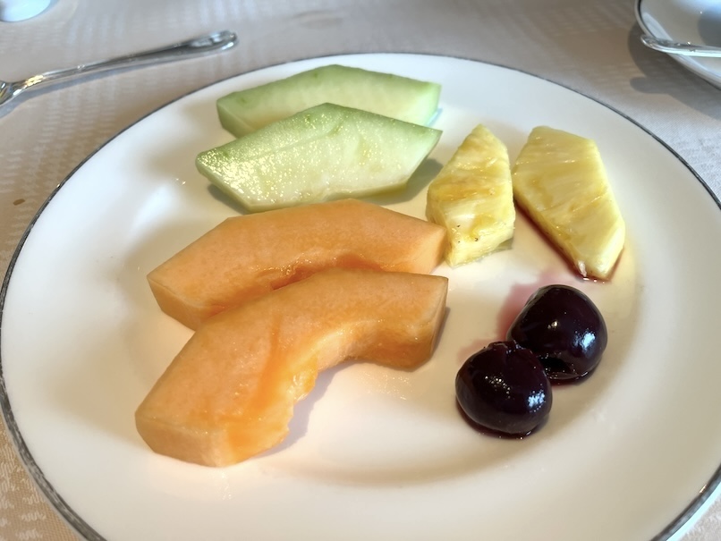 ペニンシュラ香港の朝食：実食（フルーツ）