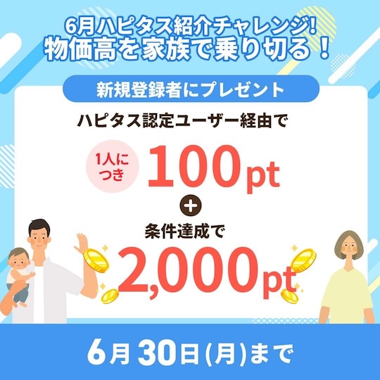 ハピタス紹介バナー（2025年6月）