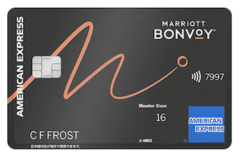 Marriott Bonvoyアメリカン・エキスプレス・カードの券面（ノーマルカード）
