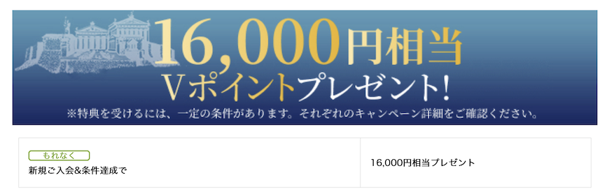 三井住友カード ビジネスオーナーズの入会キャンペーン（概要）
