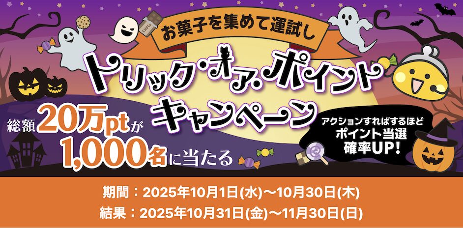 ちょびリッチ「トリック・オア・ポイント」キャンペーン