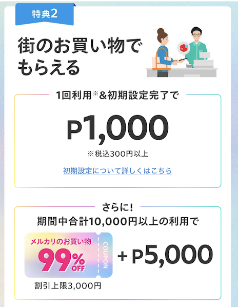 メルカードの入会キャンペーン（公式サイト）：特典2