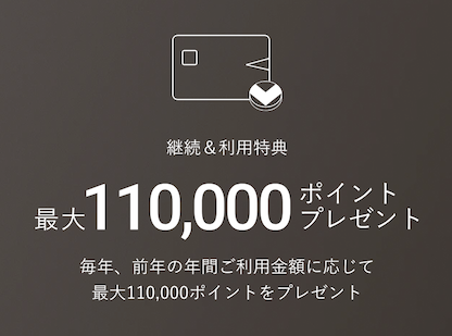 三井住友カード「Visa Infinite（インフィニット）」：利用＆継続特典