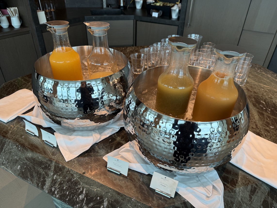 クラブラウンジのアフタヌーンティー:ドリンク(ジュース)