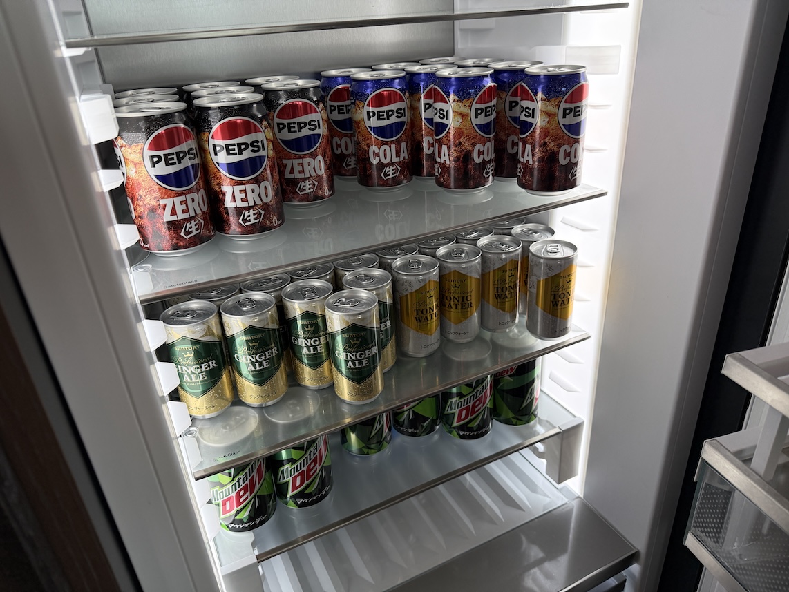 クラブラウンジのアフタヌーンティー:ドリンク(冷蔵庫)