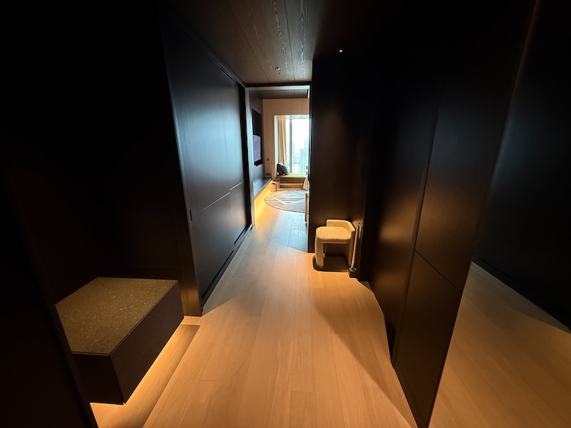 JWマリオットホテルの客室：廊下（アプローチ）