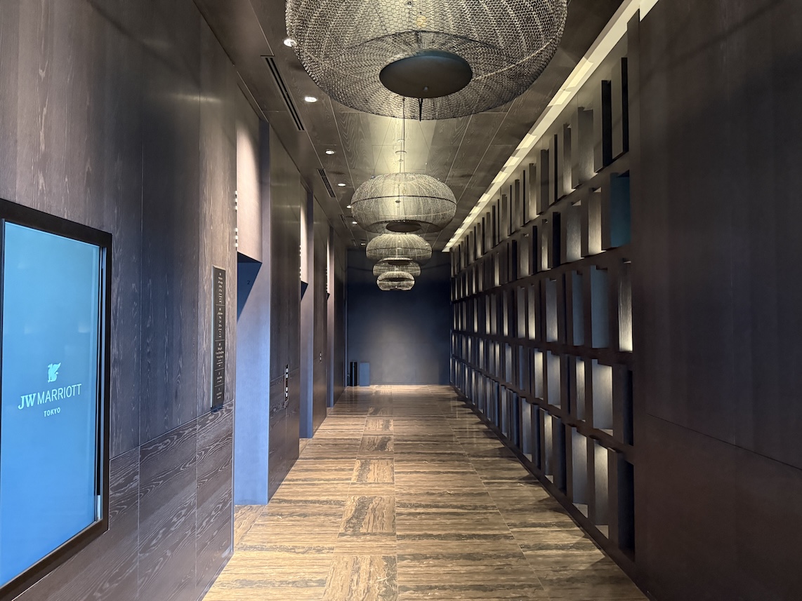 JWマリオットホテル：エレベーターホール