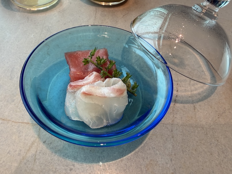 クラブラウンジのカクテルタイム:実食(刺身)