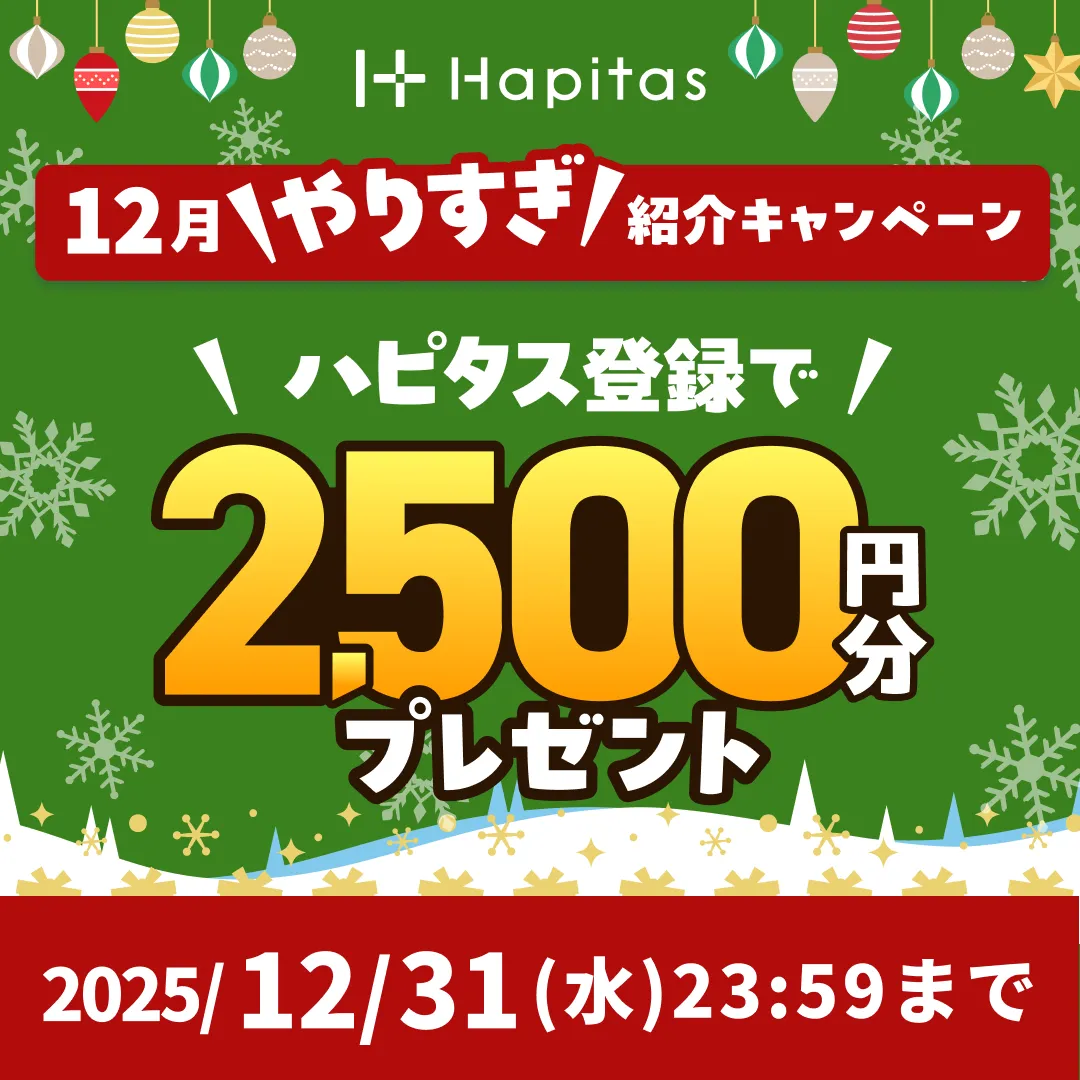 ハピタス紹介バナー（2025年12月）