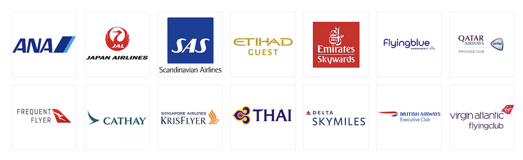 AMEXポイントから交換可能な航空会社