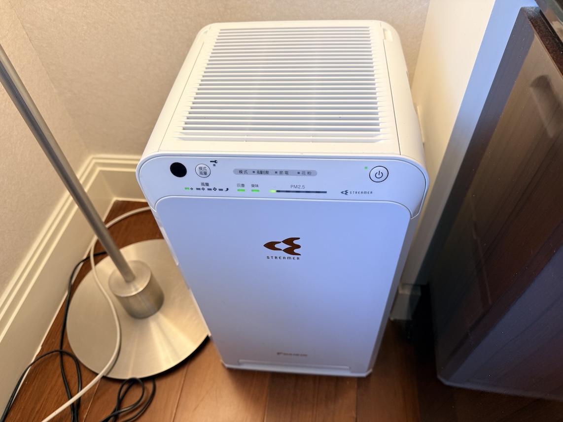 オークラプレステージ台北の客室:その他設備(空気清浄機)