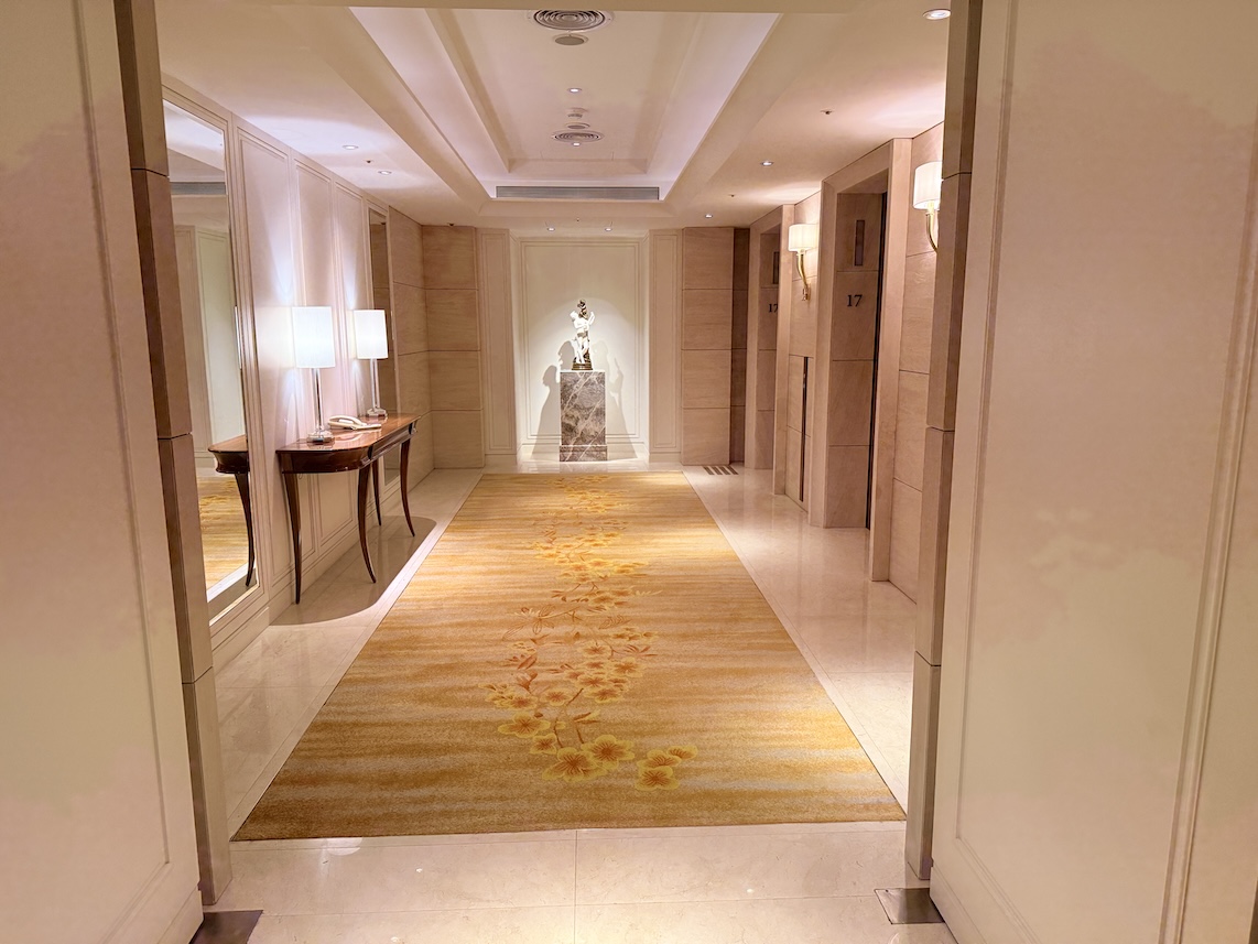 オークラプレステージ台北の内観(内廊下)