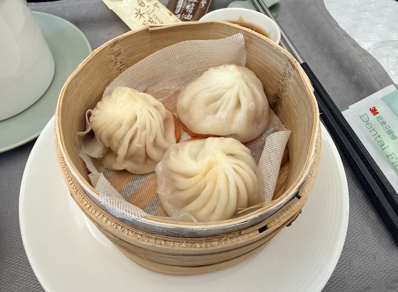 エバー航空ビジネスクラス：機内食（鼎泰豊メイン：往路）