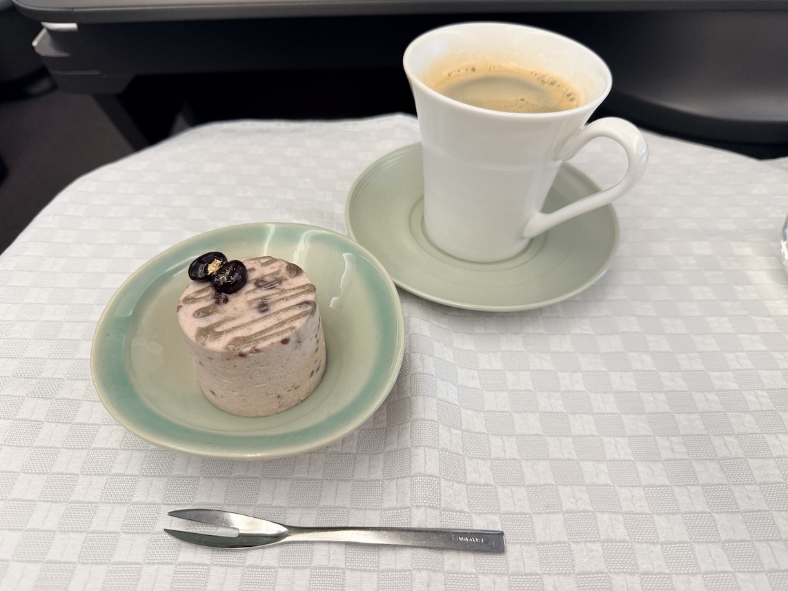 エバー航空ビジネスクラス：機内食（和食デザート：往路）
