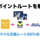 Vポイントルートを徹底解説！三井住友ANAカード保有でマイル交換レート60％を実現！