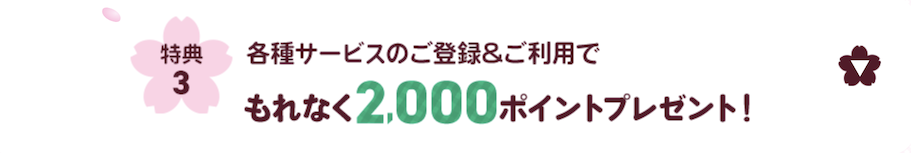 東急カードの入会キャンペーン：特典3