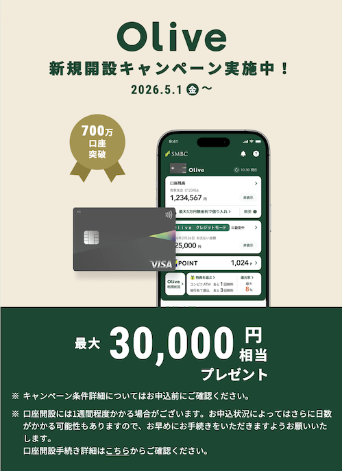 Olive入会キャンペーン：概要