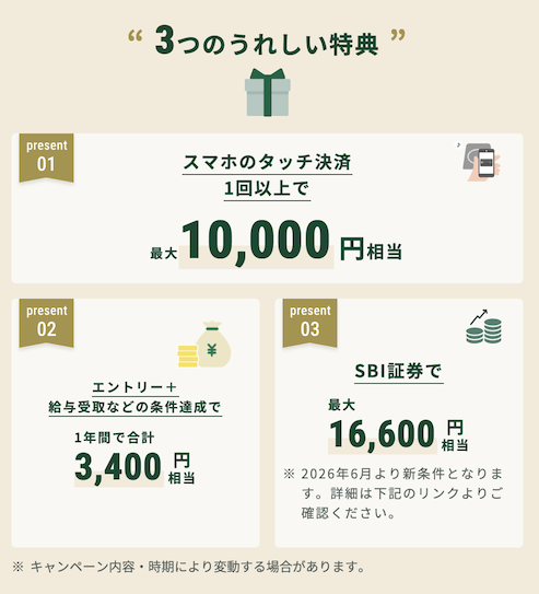 Olive入会キャンペーン：詳細