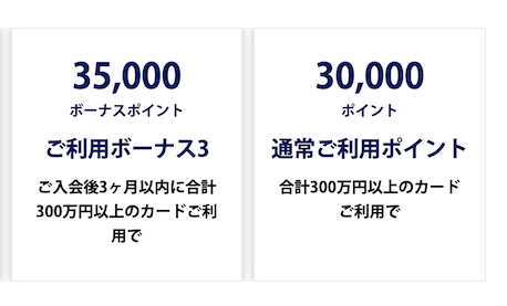 ANAアメックスプレミアムの入会キャンペーン（特典詳細2）
