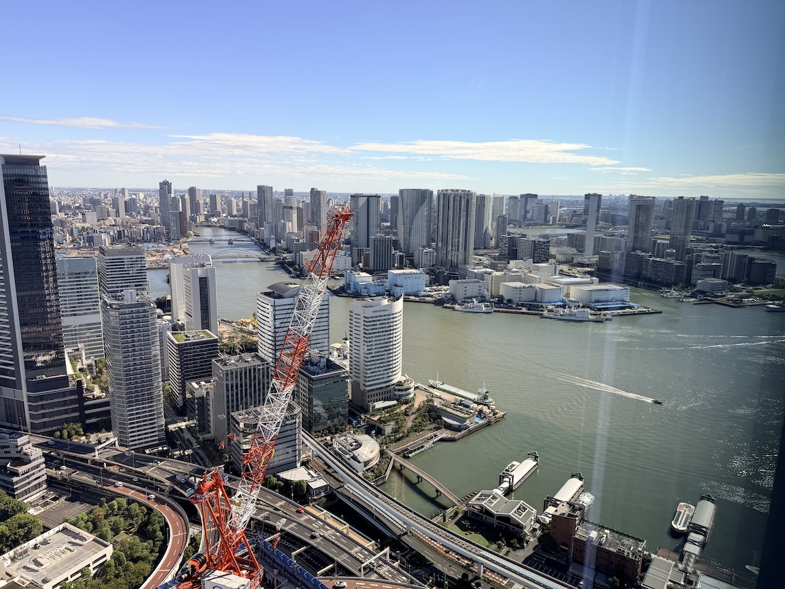フェアモント東京の客室：眺望（ベイビュー）