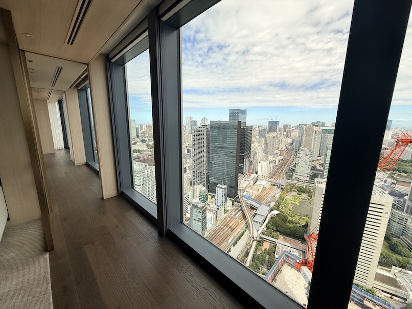 フェアモント東京の客室：廊下