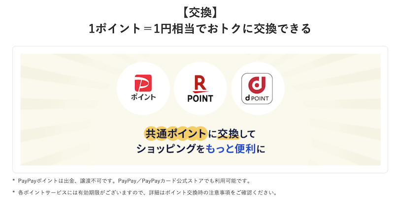 みずほポイントのポイント交換先